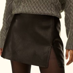 ARITZIA TATIANA NEW SUNDAY BEST VEGAN LEATHER SKIRT